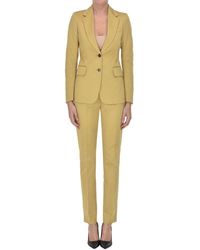 Grifoni Blazer And Pants Suit - Brown