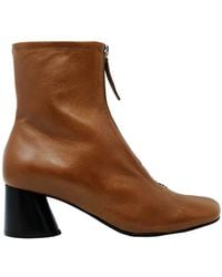 Halmanera Leather Ankle Boots - Brown