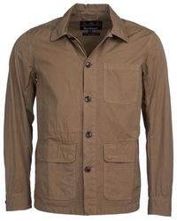 barbour lockseam jacket dark sand