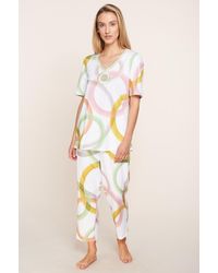 Féraud Multicolour Pyjama - White