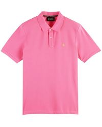 Scotch & Soda Garment-Dyed Short-Sleeved Pique Polo Shirt Fille 