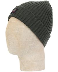 paul and shark beanie green