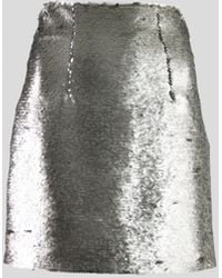 Pinko Listare Sequin Skirt - Metallic