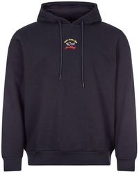 paul and shark overhead logo hoodie