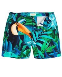 blue mint swim shorts