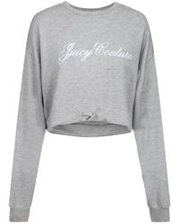 Juicy Couture Ava Bamboo Jersey Sweatshirt - Silver Marl - Grey