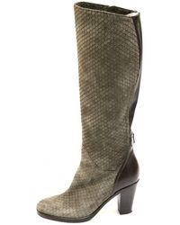 Le Pepe - Women's B123750 Snake Knee High Beige Boot - Lyst