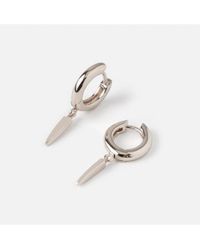 SilverLuxe Sterling Silver Earring Set of 3 Pineapple,Arrow and Hoop