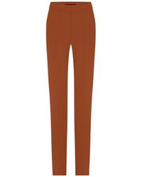 Pantaloni Reed in crepe a vita altaAlex Perry in Materiale sintetico di colore Arancione eleganti e chino da Pantaloni casual eleganti e chino Alex Perry Donna Pantaloni casual 