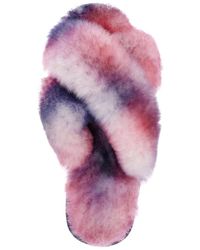 emu slippers tie dye