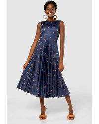 Navy Blue Polka Dot Dresses for Women - Up to 66% off | Lyst