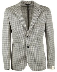 L.B.M. 1911 Jacket Houndstooth - Black