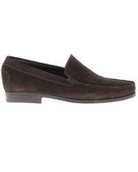 Antica Cuoieria Suede Loafers - Brown