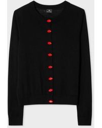 paul smith lips cardigan