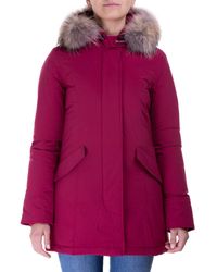 Woolrich Fur Arctic Luxury Parka in Red - Save 18% | Lyst