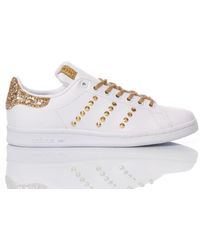 adidas Leather Aditech Stan Smith Sneakers in Pink - Lyst