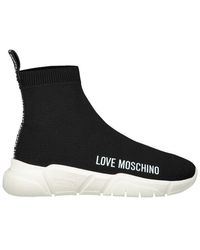 Love Moschino Core Sock Sneakers - Black
