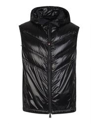 3 MONCLER GRENOBLE Synthetic Stelzer Sleeveless Jacket in Black Mens Clothing Jackets Waistcoats and gilets for Men Grey 