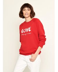 South Parade Rocky Love Slogan Sweatshirt - Red