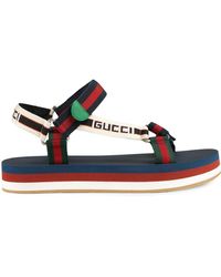 Gucci - Bedlam Strap Logo Sandals - Lyst