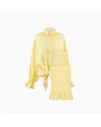 Sleeper Rumba Loungesuit Lemon Linen - Yellow