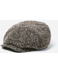 stetson herringbone hatteras newsboy cap