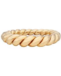 Anna Beck Pearl & Twisted Tapered Twisted Ring - Metallic