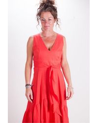 rosso35 linen dress