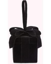 Lulu Guinness Velvet Present Clutch Bag - Black