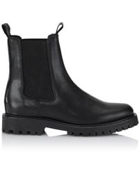 Shoe Biz Copenhagen Kris Velvet Leather Boot - Black