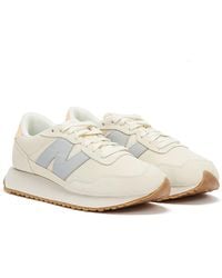 New Balance 237 / Lilac Trainers - Natural