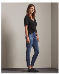 AG Jeans Ag Women's Emp1777ro The Farrah Skinny Blue Ankle Blue Jean