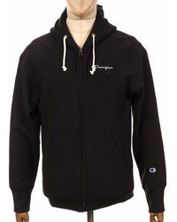 black reverse weave champion hoodie