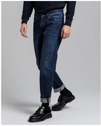 GANT Dark Worn In Slim Jeans 1315008 - Blue