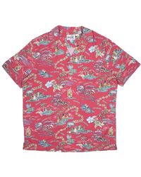 Reyn Spooner On Hawaiian Time Shirt - Pink