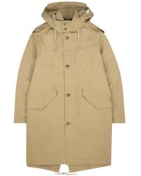 Mens Clothing Coats Parka coats Cotton Antoine Parka Jacket in Beige for Men Natural A.P.C 