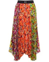 MSGM 3242mdd119p22747103 Color Other Materials Skirt - Multicolor