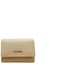 Borbonese Medium Wallet With Leather Flap - Sand - Natural