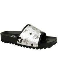 mcm men's visetos slide sandals