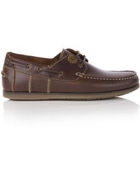 barbour capstan boat shoes mahogany