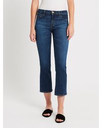 J Brand Womens Selena Crop Boot JB001668 Jeans Slim Good Vibes Blue Size 27W 