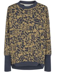 Numph Nubrittany Sweatshirt in Blue - Lyst