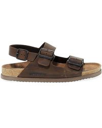 Mephisto Leather Sandals - Brown