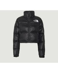 the north face nuptse crop winterjacke damen