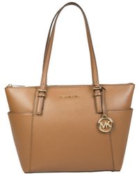 Michael Kors Leather Other Materials Shoulder Bag in Brown | Lyst