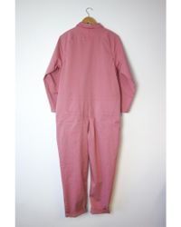 YMC Garland Boiler Suit In Pink