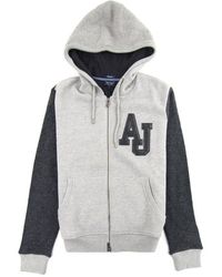 armani jeans grey hoodie