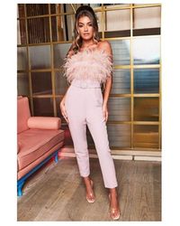 pink colour jumpsuit