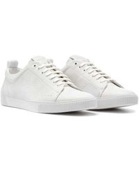 mens boss white trainers