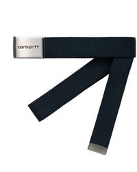 for Men Mens Accessories Belts Carhartt WIP Synthetic Clip Belt in Green White 